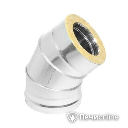 Колено 135° (45°) Теплов и Сухов Отвод Термо 45* ОТ-Р 430-0.5/оцинковка D115/180 в Ставрополе