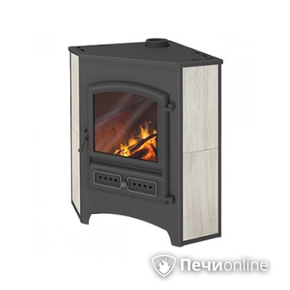 Печь-камин Этна (БКД) угловой беж. 9 кВт (150 кв.м) в Ставрополе