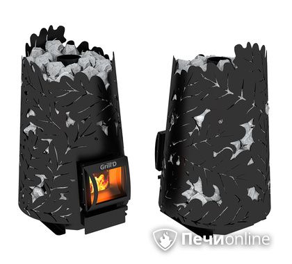 Дровяная печь-каменка GrillD Dubravo 180 short black в Ставрополе