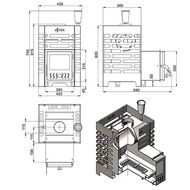 Печь для бани Aston 12 INOX