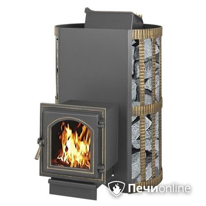 Дровяная банная печь Везувий Скиф с закрытой каменкой (270) в Ставрополе
