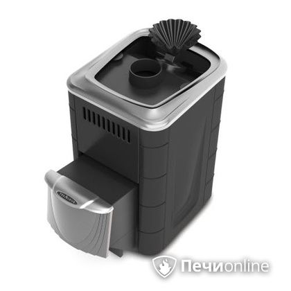 Дровяная банная печь TMF Гейзер Мини 2016 Carbon закрытая каменка нержавеющая дверь антрацит в Ставрополе